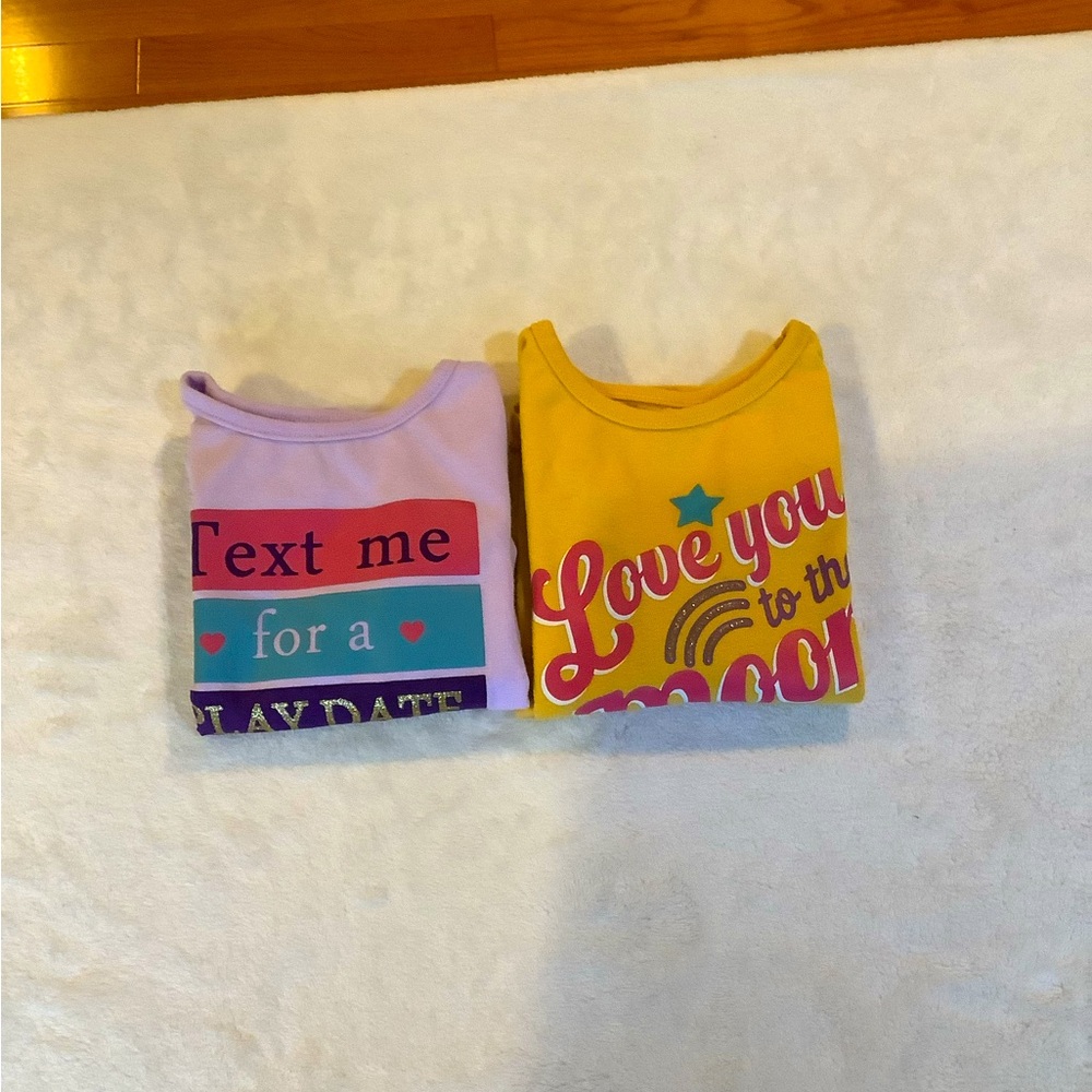 BUNDLE! Two adorable long sleeve t-shirts, size 18M!